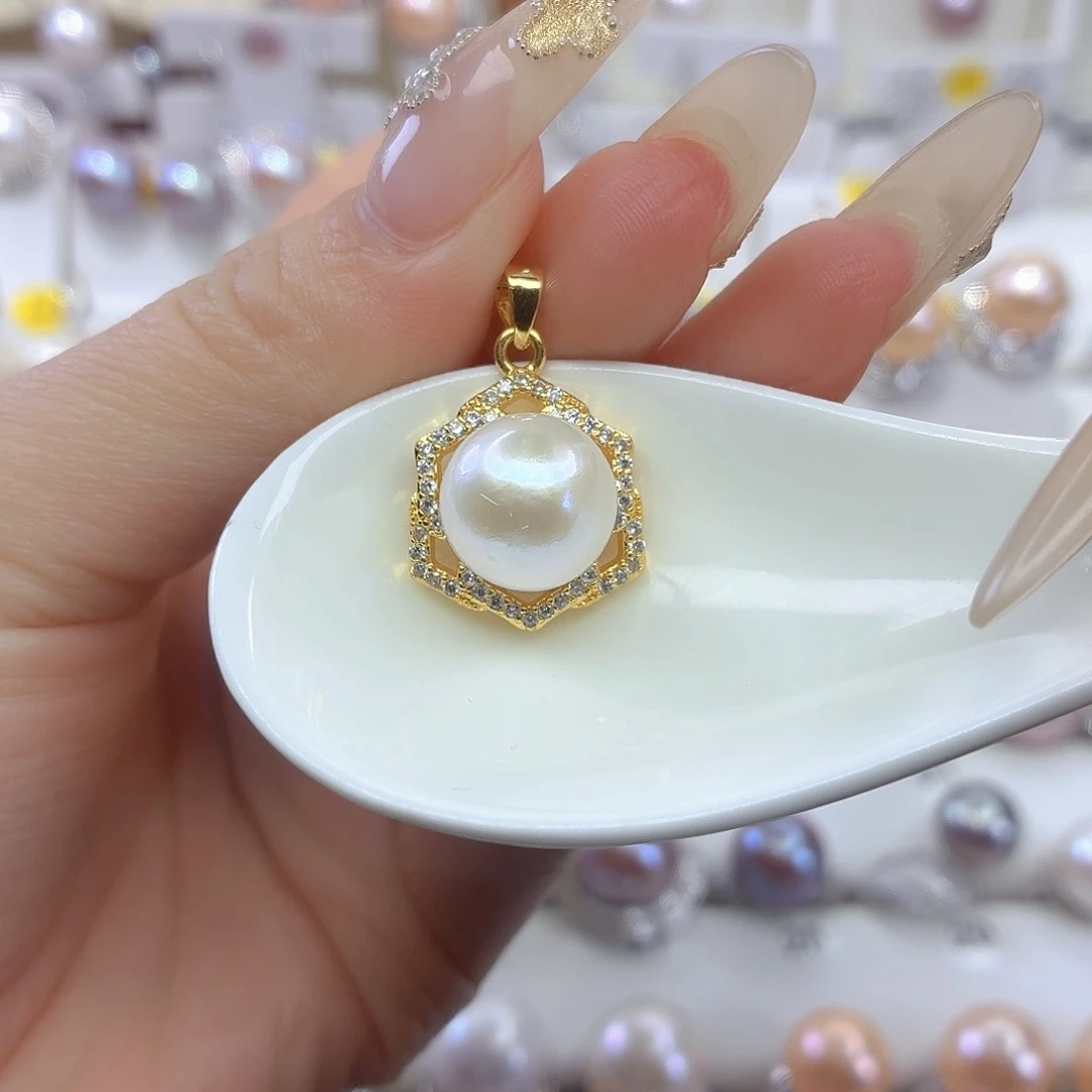 合金淡水珍珠颈饰F
