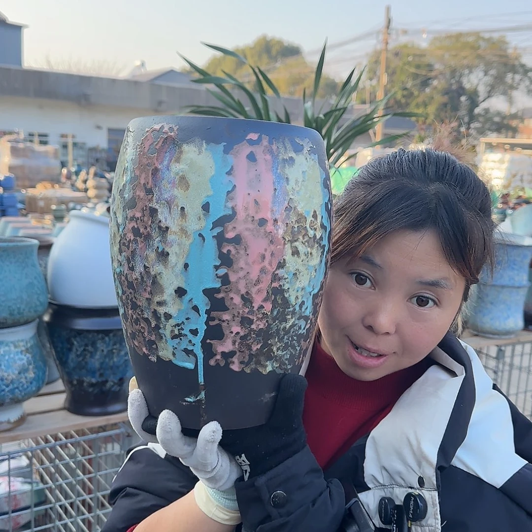 王嫂花盆1228-123高27口17