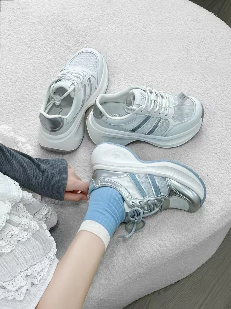 149-169厚底阿甘鞋新款运动休闲鞋小白鞋百搭时尚透气潮流女鞋