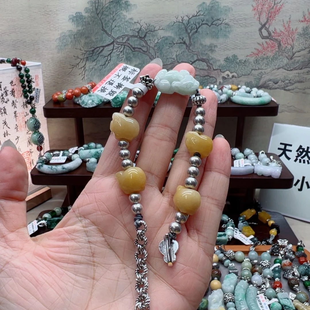 未镶嵌手链翡翠翡翠手串