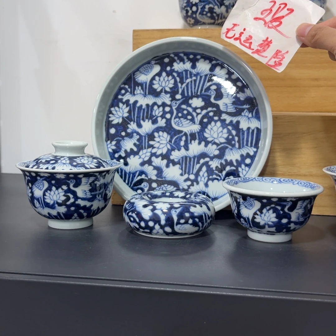 青花仿元一鹭连科