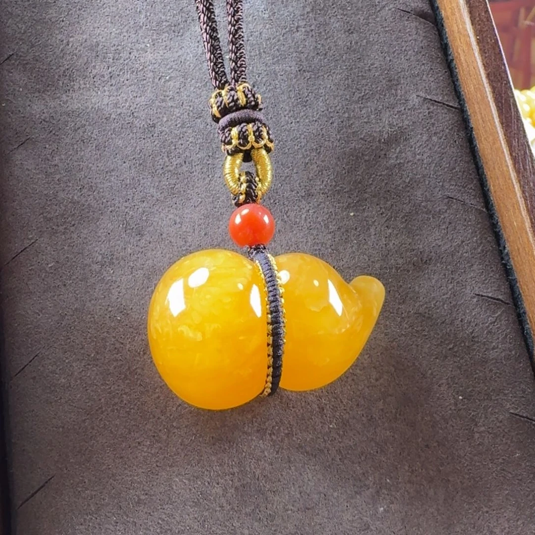 未镶嵌毛衣链蜜蜡