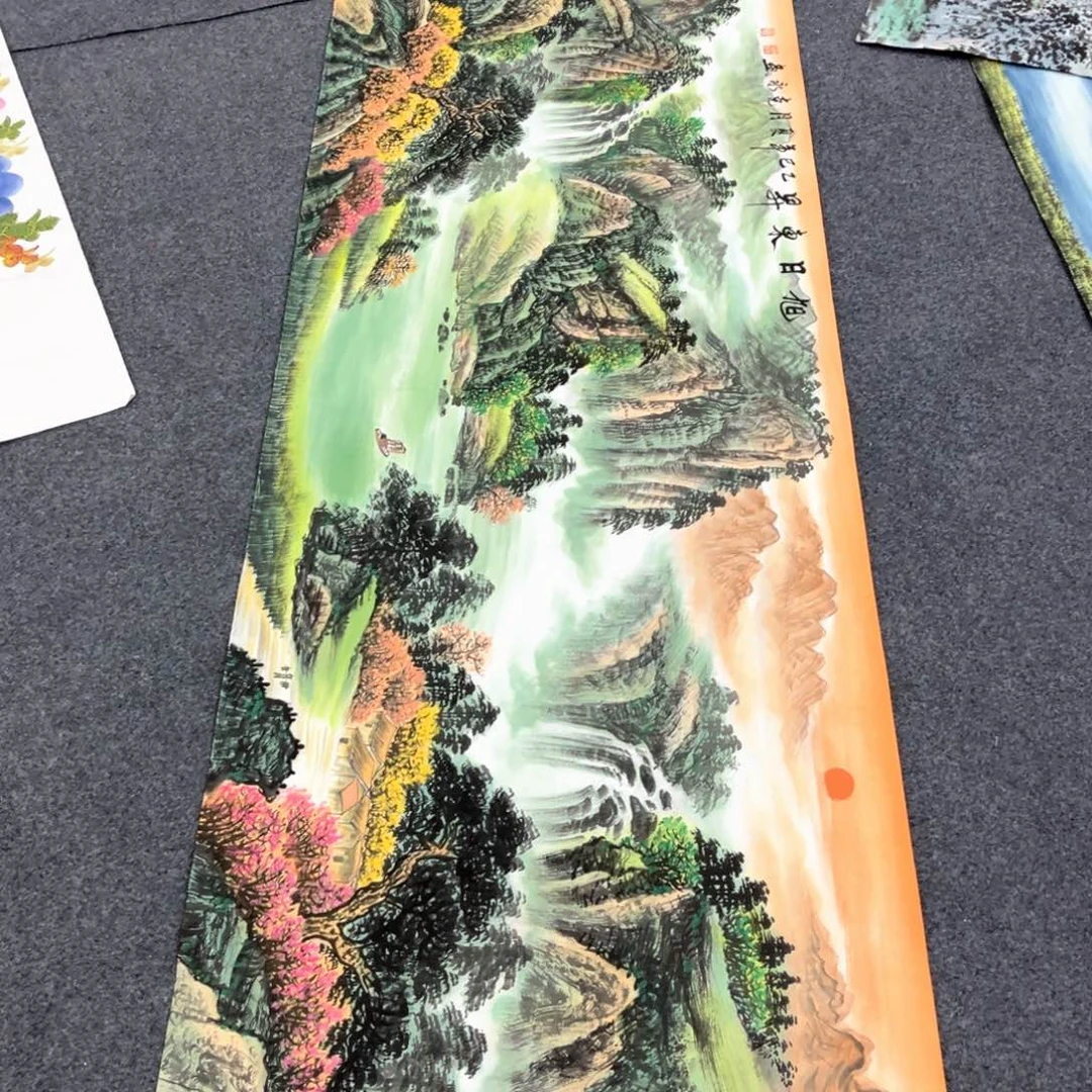 国画国画作品老师手绘