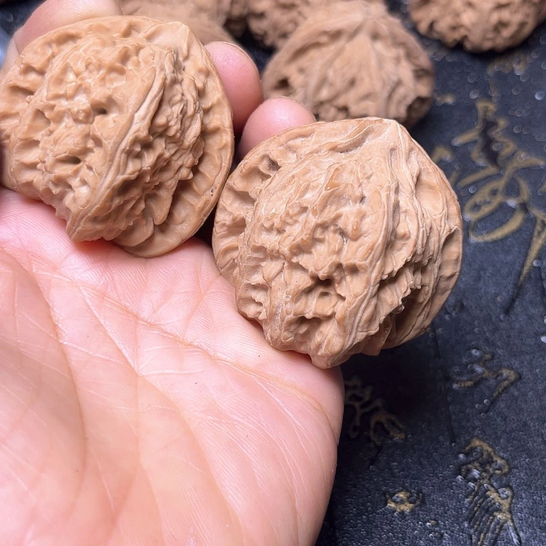 把件文玩核桃雷*雷白狮子