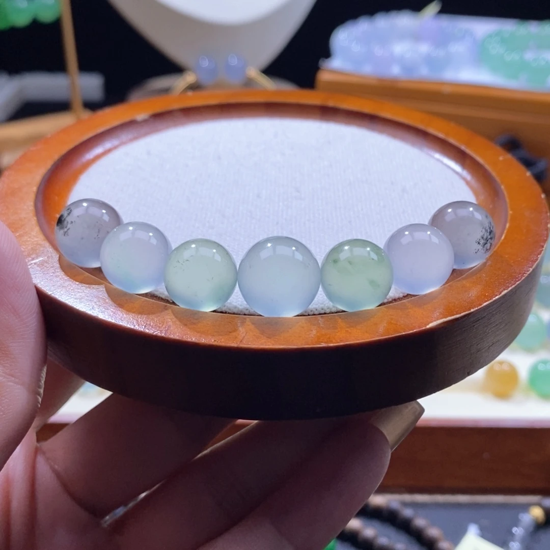 翡翠未镶嵌颈饰高冰玻珠