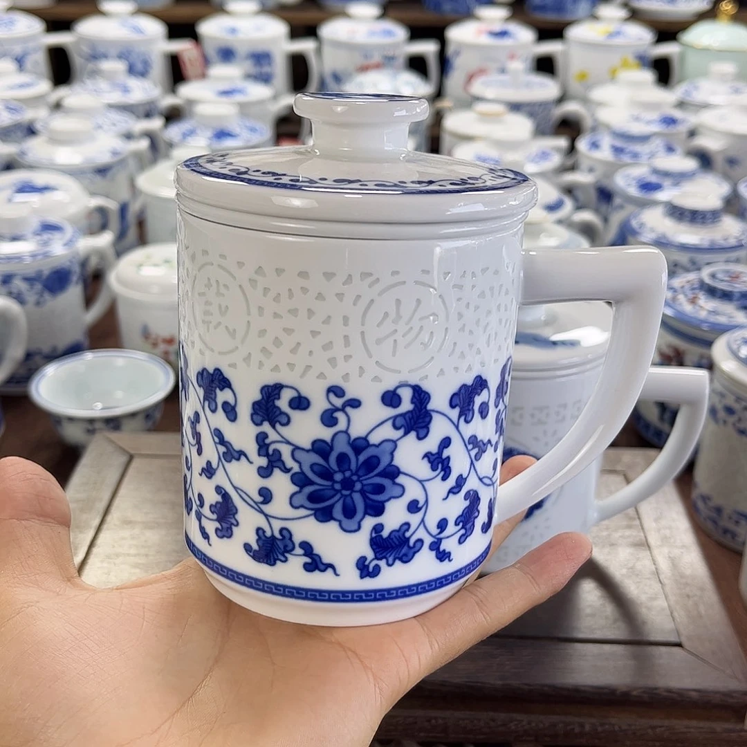 摆件瓷景德镇陶瓷马克杯
