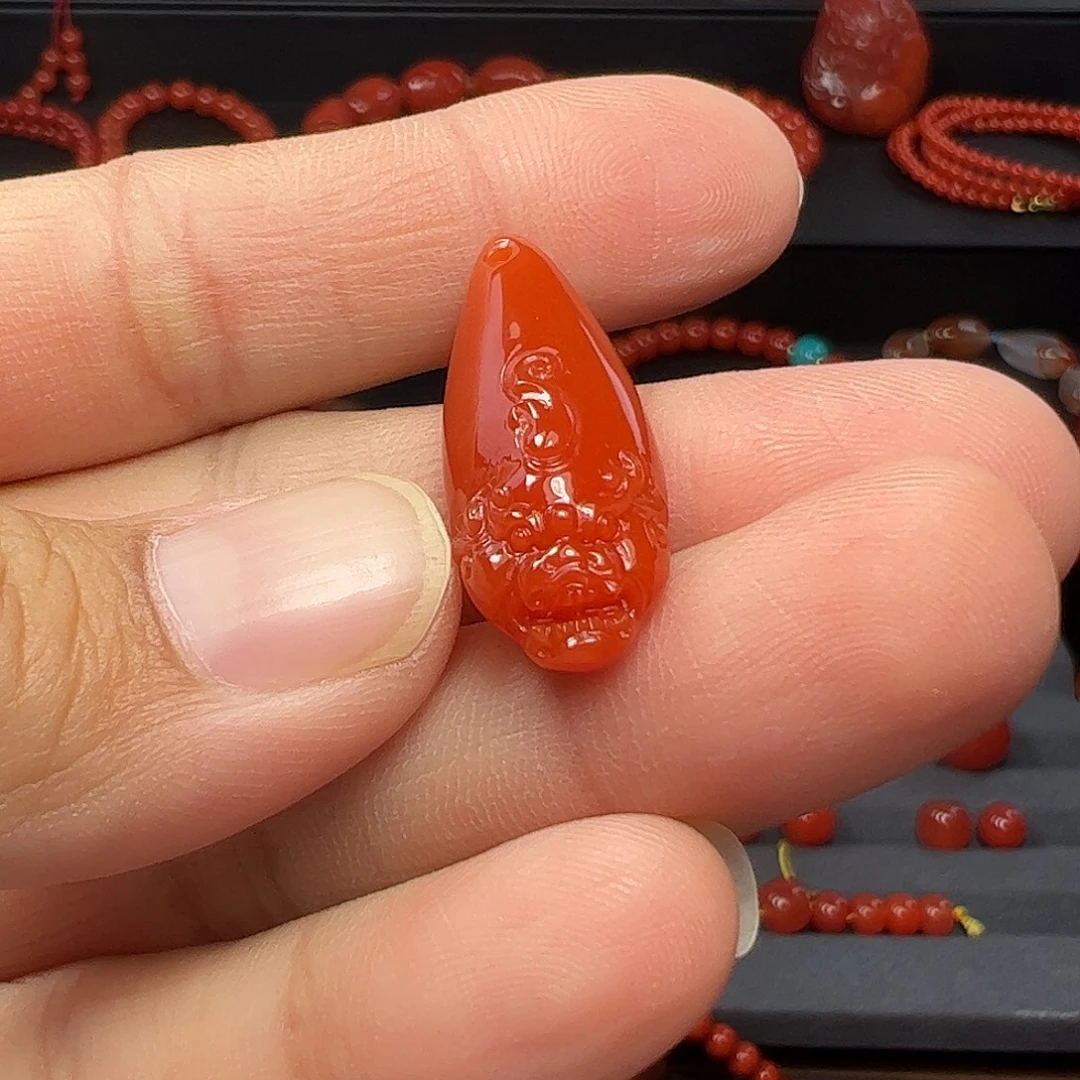 南红玛瑙未镶嵌卡子