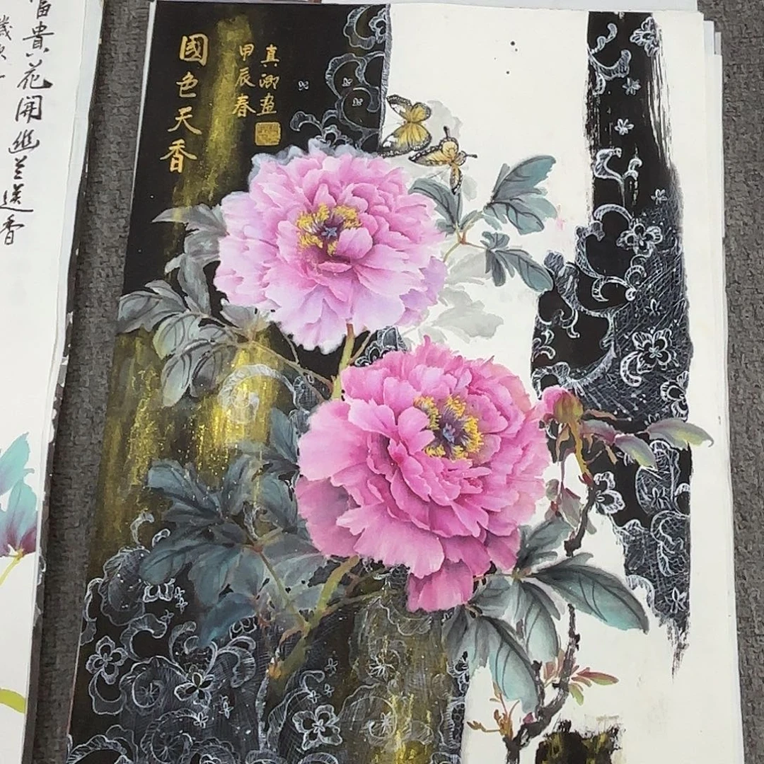 国画国画作品多次入选国内外