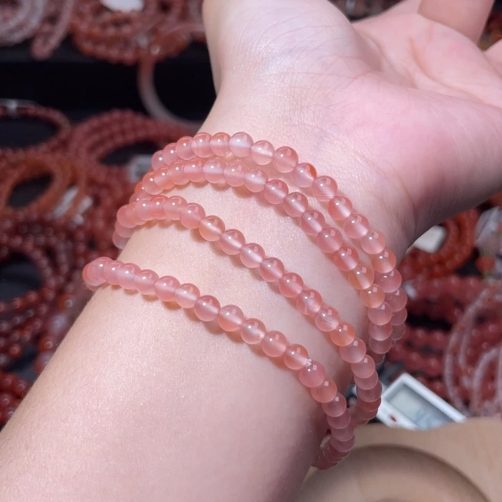 南红玛瑙未镶嵌配饰手串5咪冰粉1272