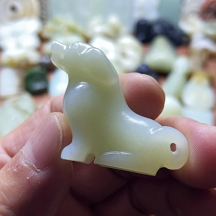 和田玉未镶嵌挂件