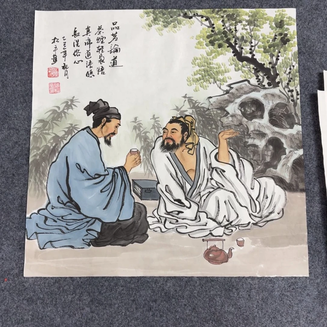 国画50×50精品人物手绘画画画画