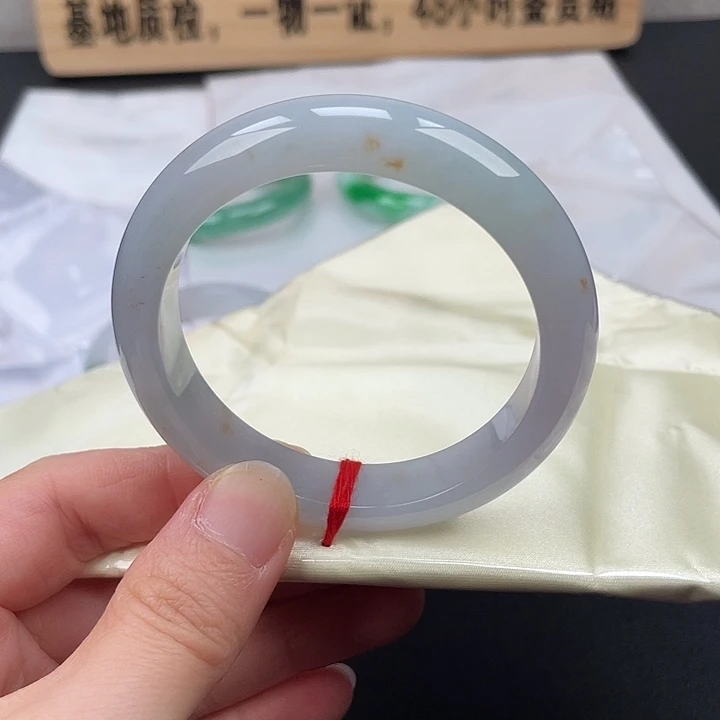 翡翠未镶嵌手镯正圈36