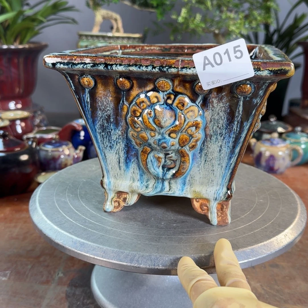 紫砂花盆张*授015瑕疵品