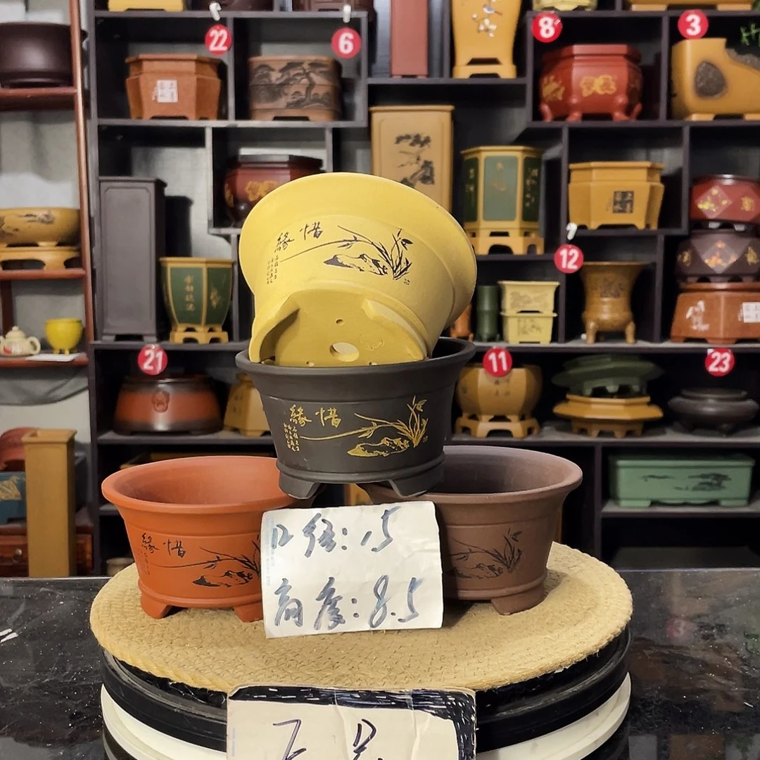 D-盆尚好紫砂花盆