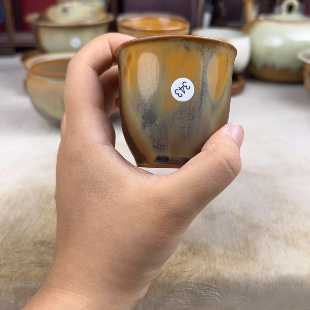 杯纯手工柴烧主人杯