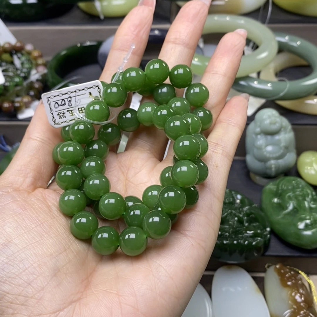 和田玉（碧玉）未镶嵌项链