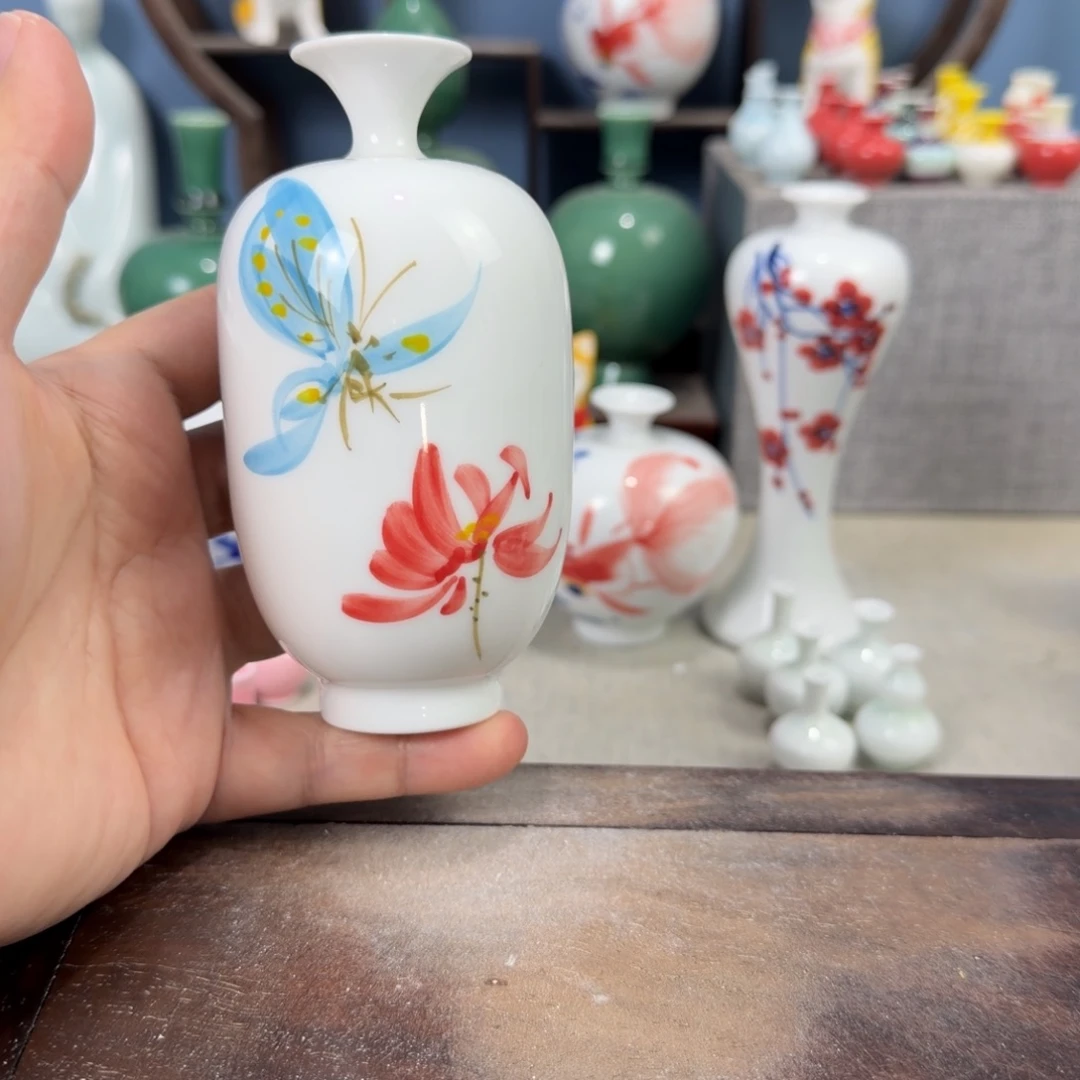 陶瓷手工小花器摆件
