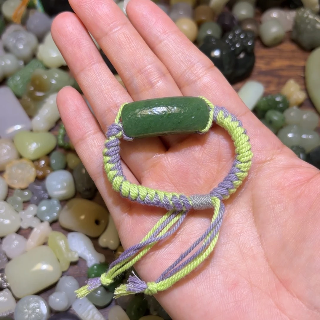 和田玉未镶嵌珠宝半成品圆*.