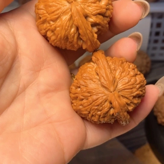 吊坠文玩核桃白狮子