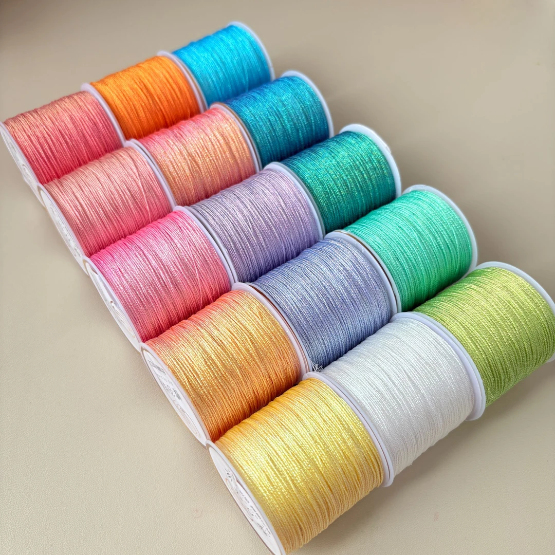 6股幻彩套盒端午彩线亮丝变色龙手工DIY手工编织绳