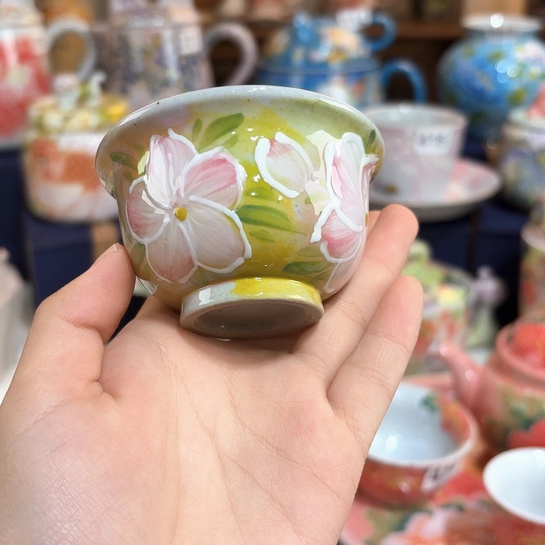 景德镇手绘高温釉下彩陶瓷茶具