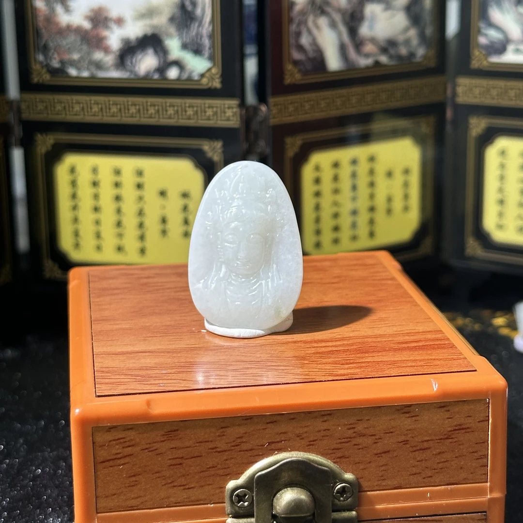 4964-天然翡翠-观音牌