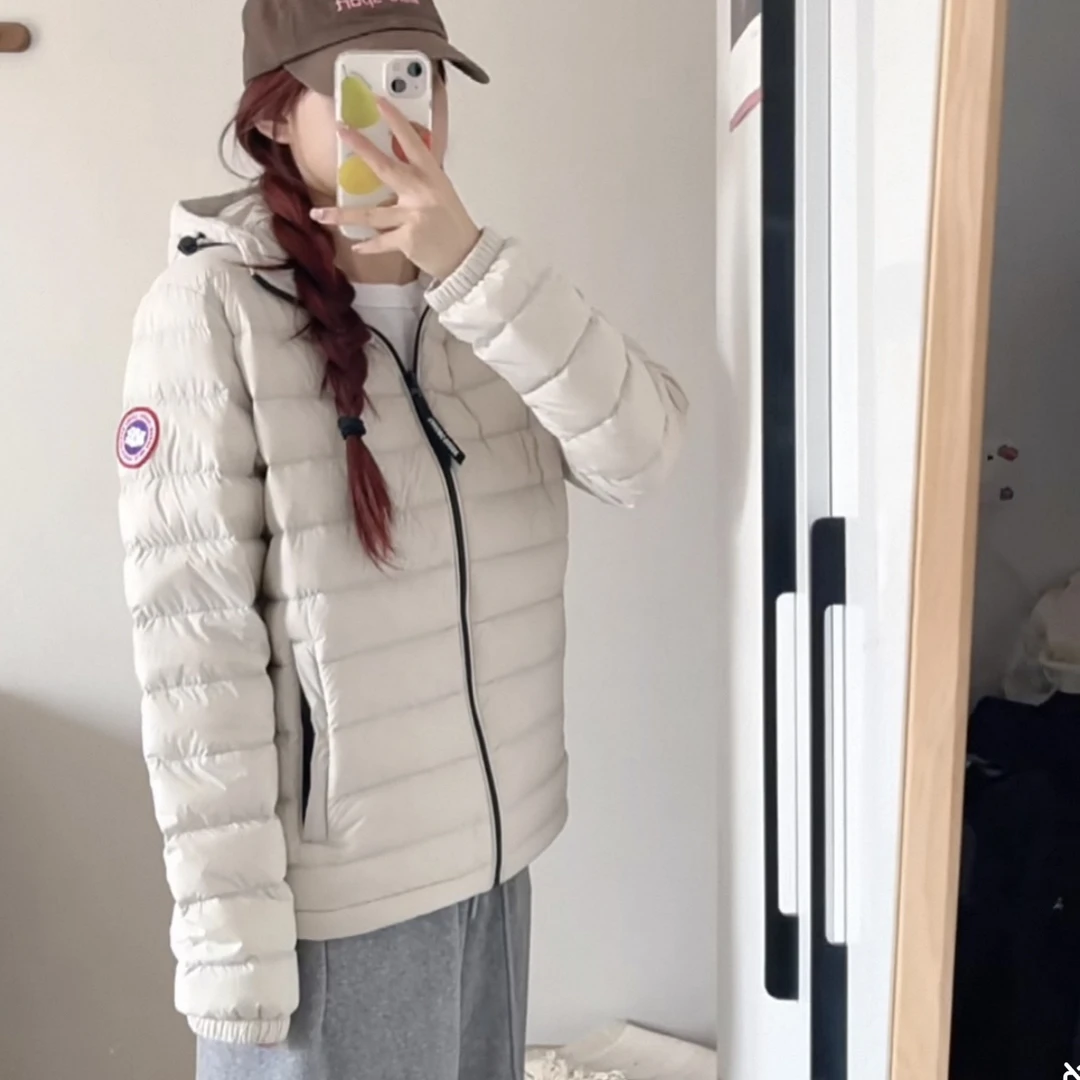 2025最新～加拿大家的大鹅～男女同款连帽轻薄羽绒服