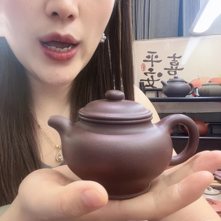 茶壶紫砂紫泥掇只180cc