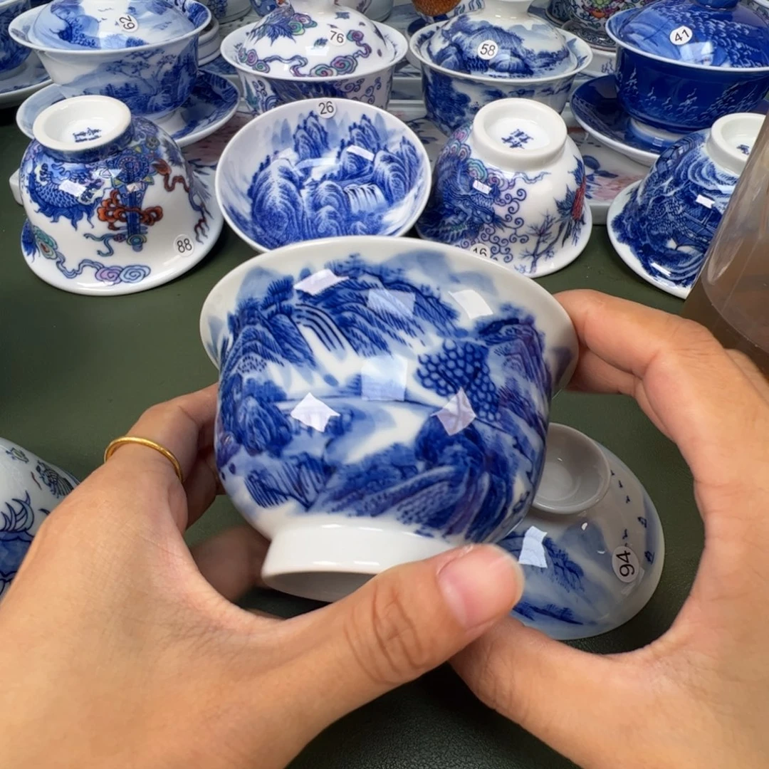 景德镇纯手工纯手绘茶具木木94