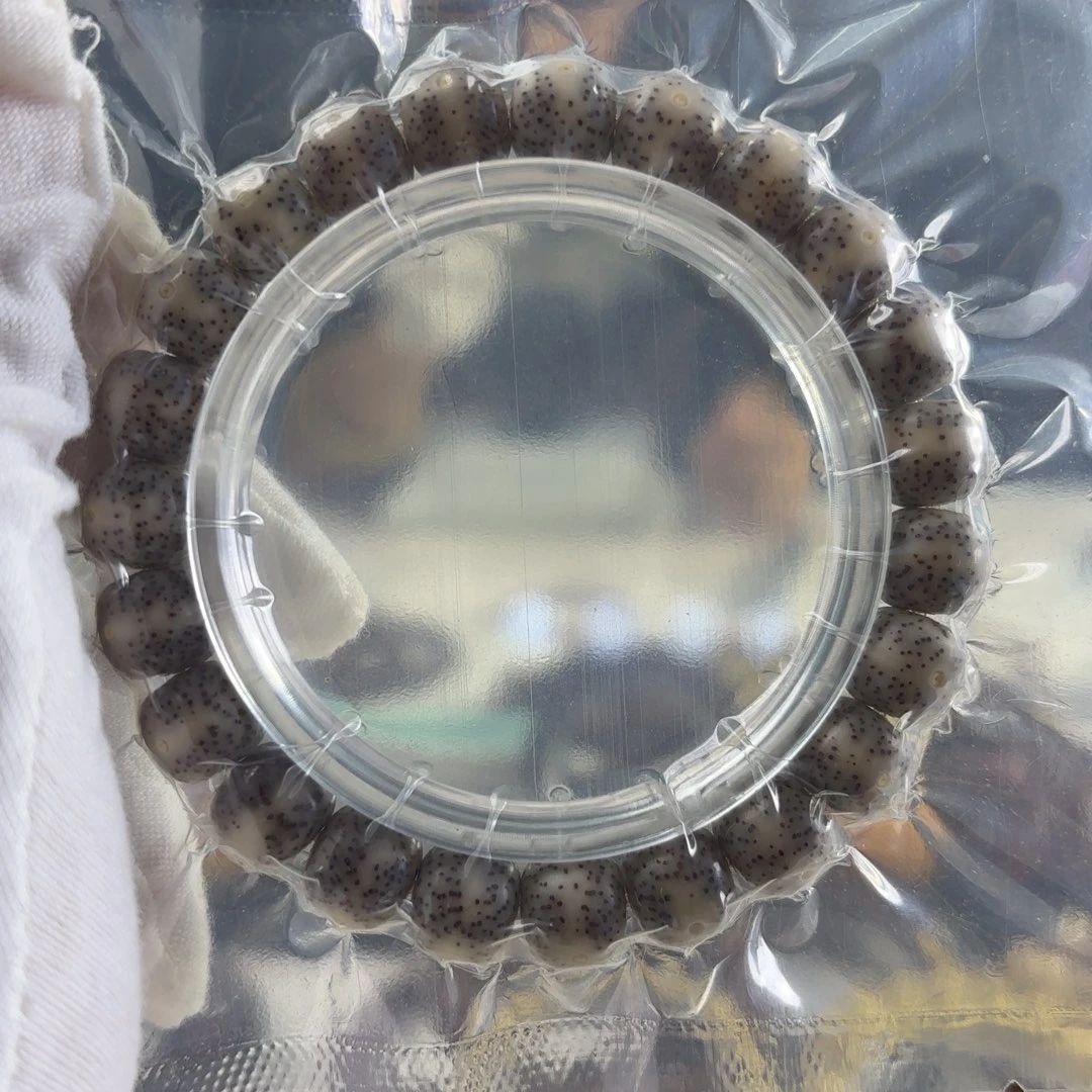 手串星月菩提灰冰一线天四