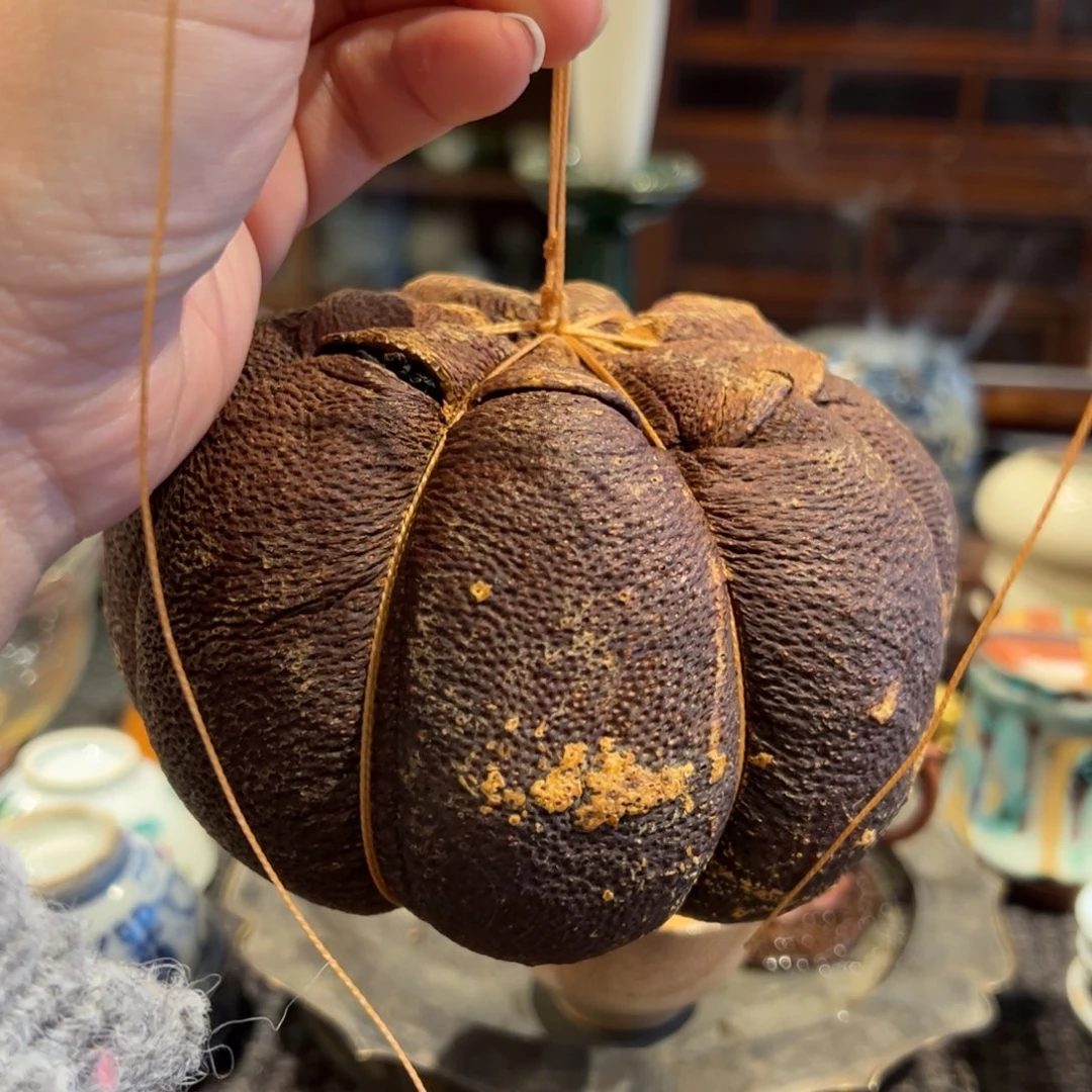 柚子茶瓜型摆件一个