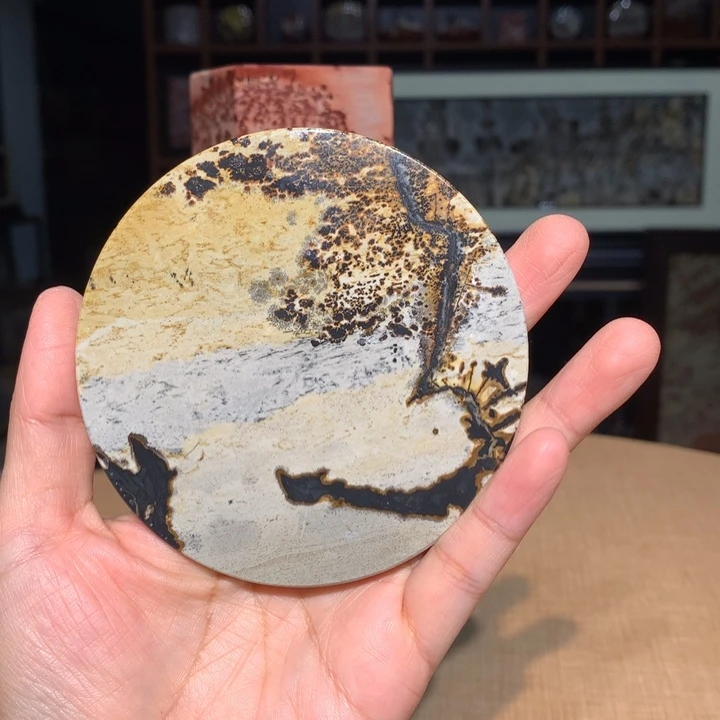 广西国画石摆件，观赏收藏