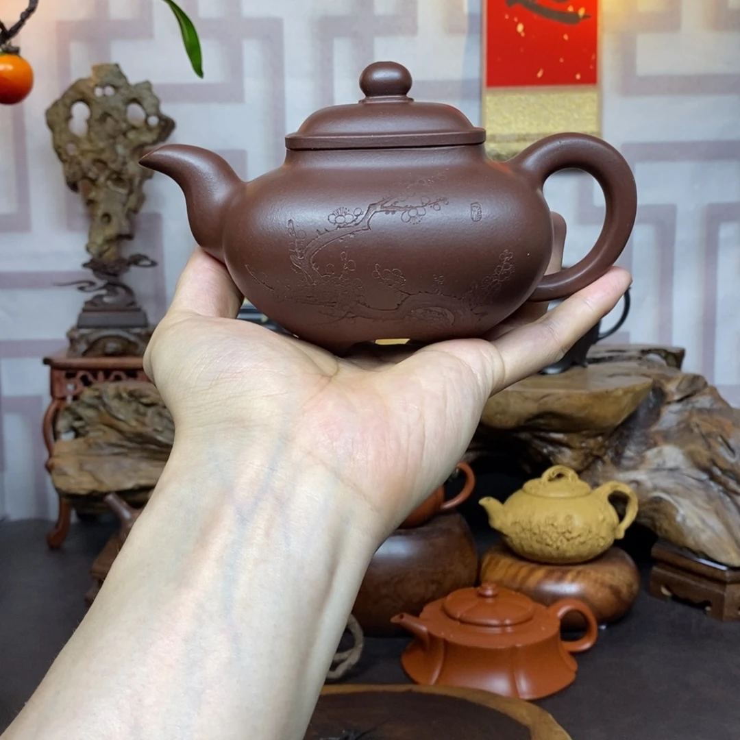 茶壶紫砂紫砂茶具紫泥传炉