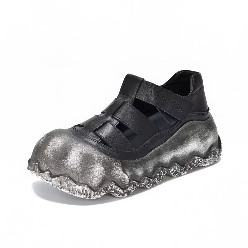 5522纯色舒适休闲风罗马风格罗马凉鞋女鞋镂空时尚女士百搭