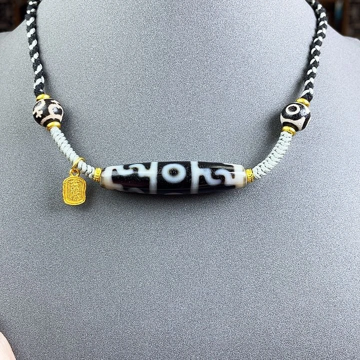 玛瑙/玉髓颈饰合金