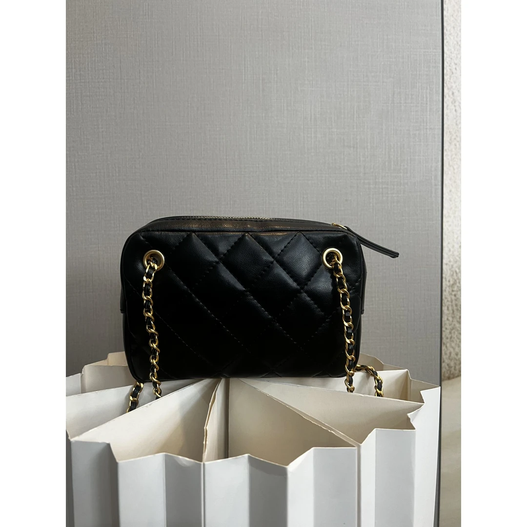 TOLEX2025新款手工时尚百搭女包币5黑色