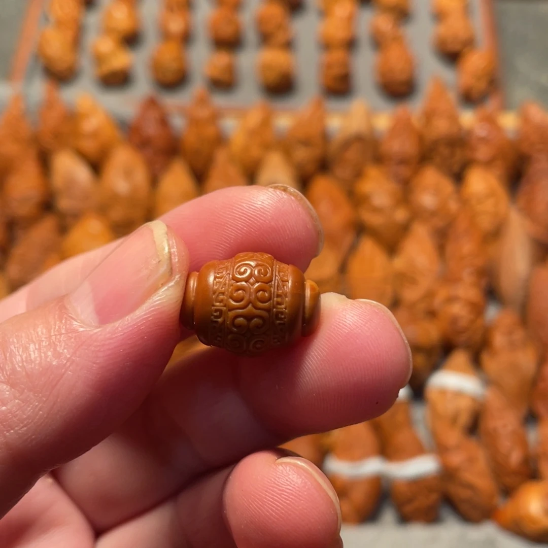 橄榄核手串/手链回纹顶珠