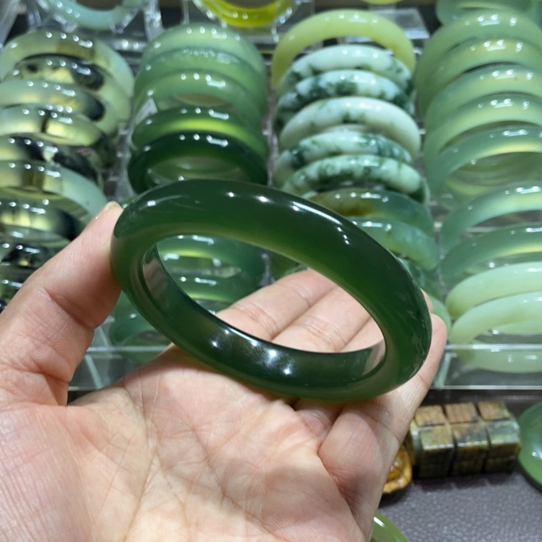 岫玉未镶嵌手镯60