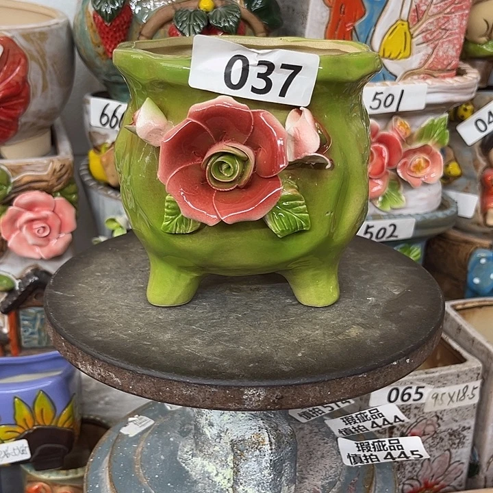 粗陶材质多肉花盆