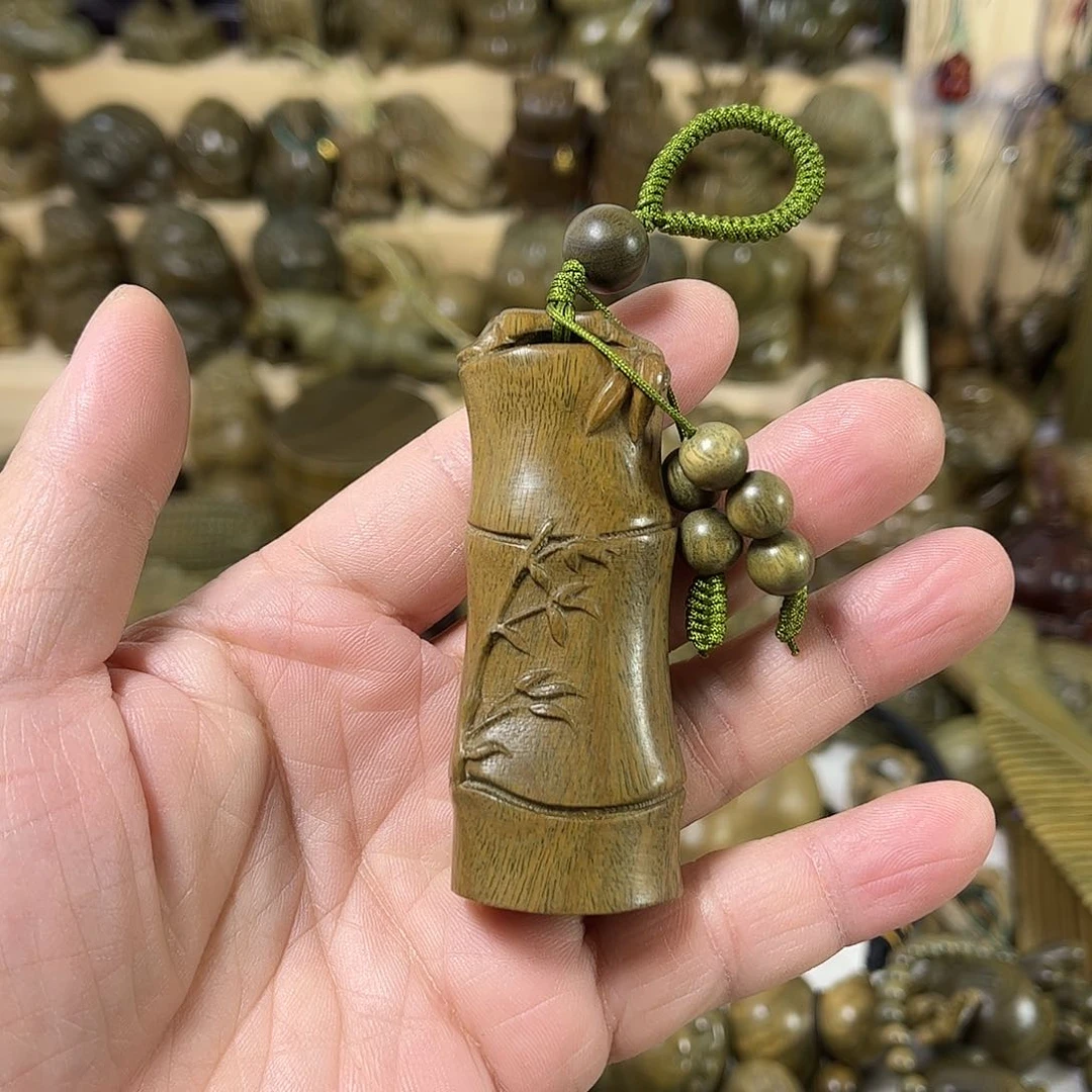 维腊木（绿檀）得**洋竹节钥匙扣