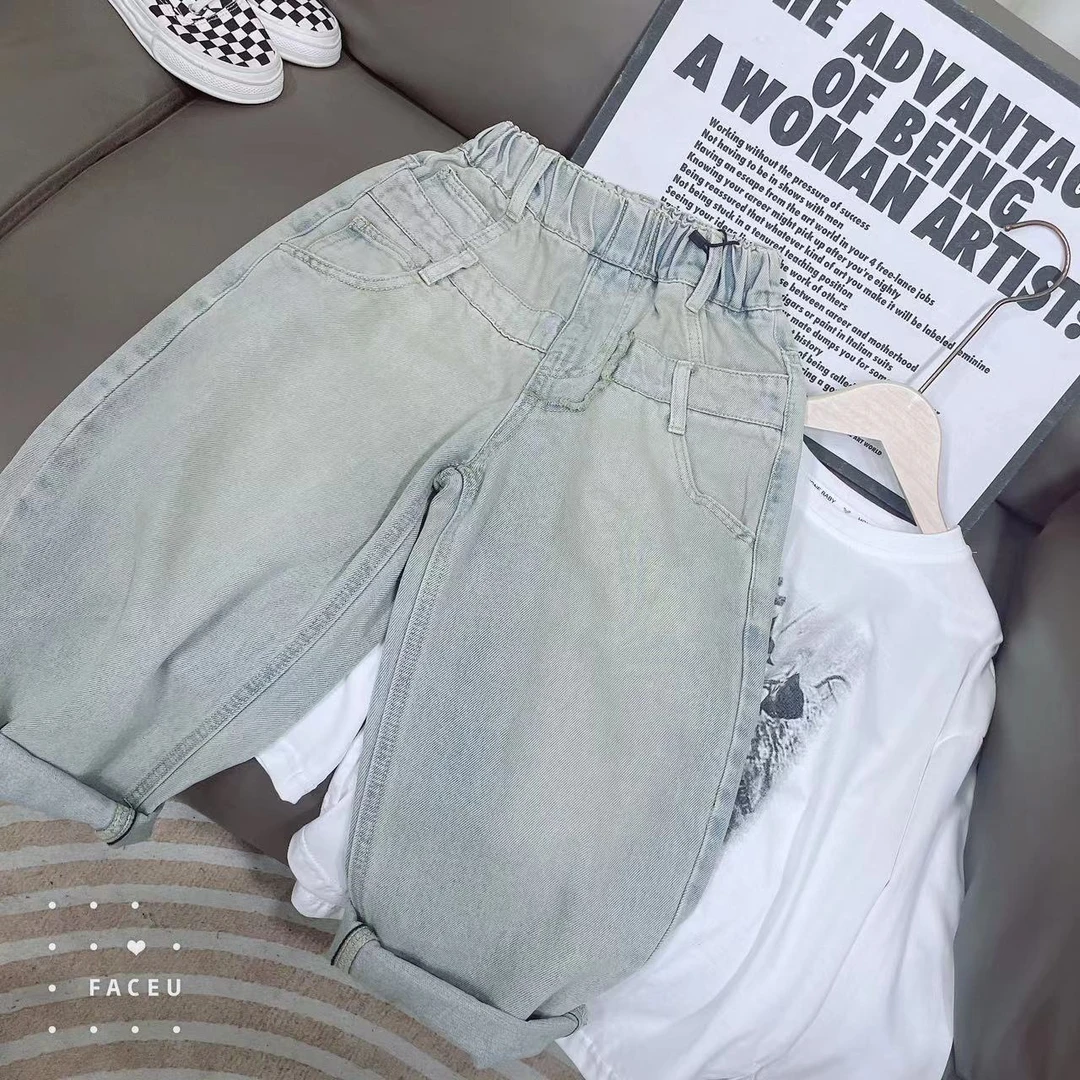 403435《7-17》优选韩版儿童舒适时尚日常春款牛仔裤