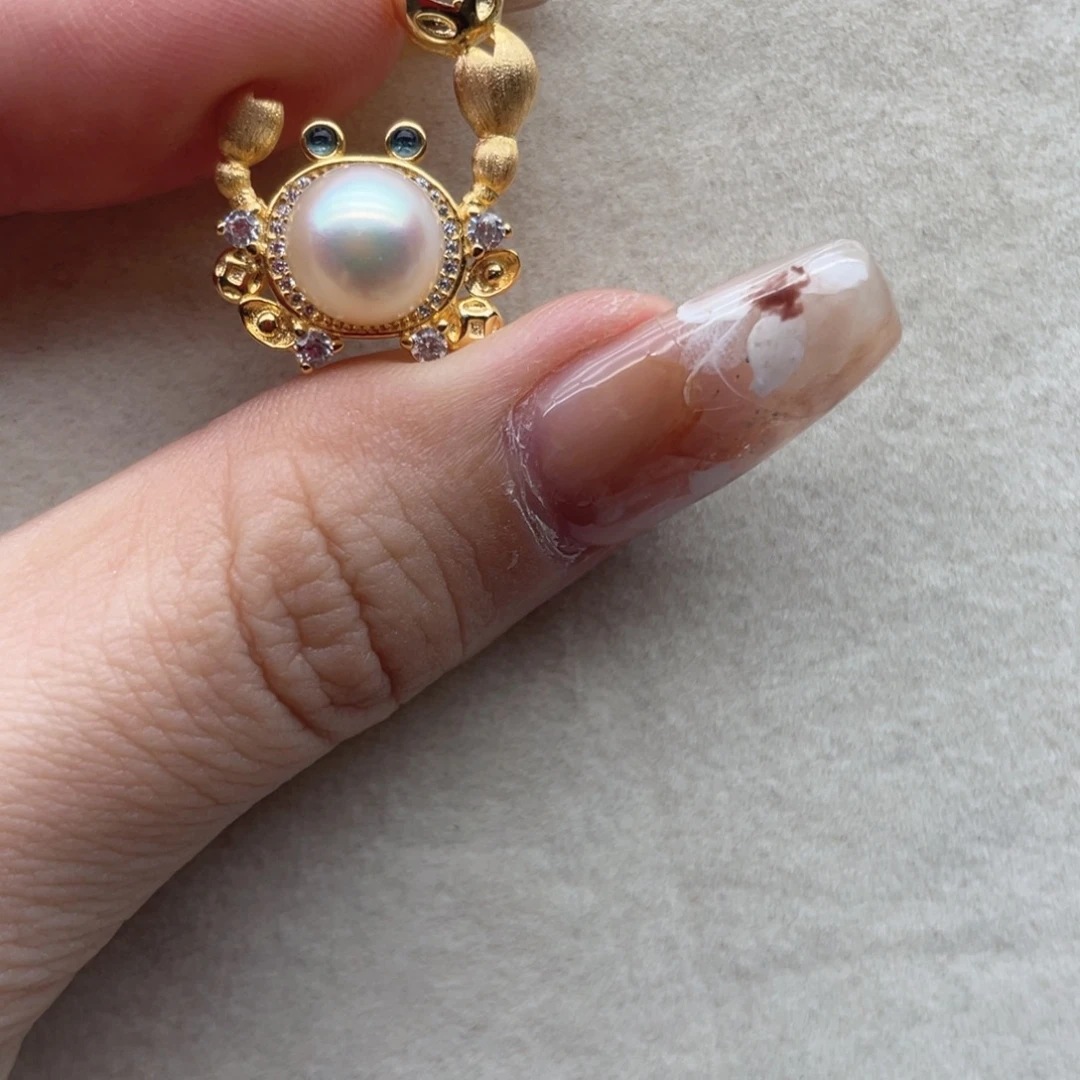 颈饰银S925镶嵌海水珍珠X118