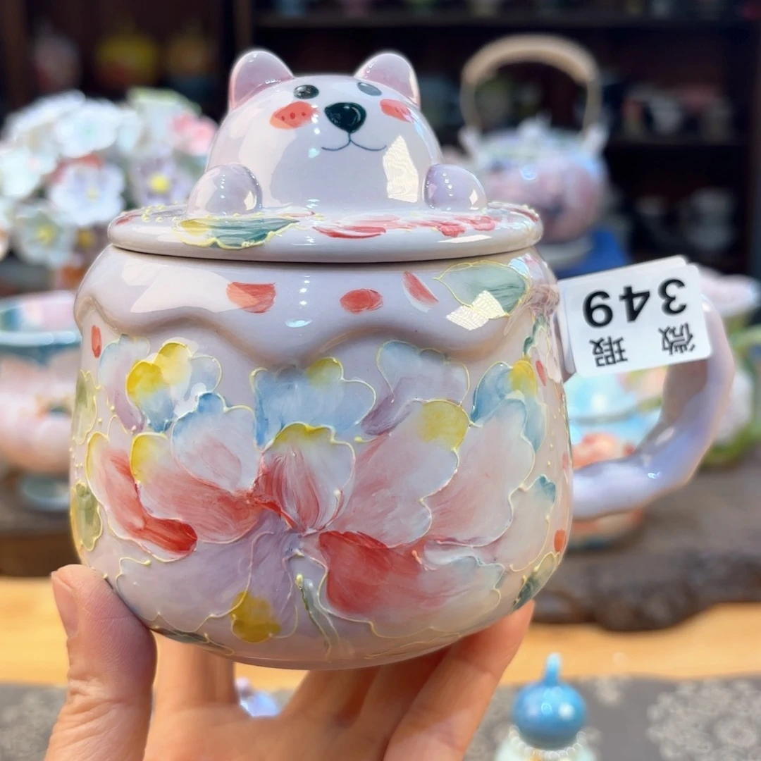 景德镇手绘高温釉下彩陶瓷茶具 景德镇手绘高温釉下彩陶瓷茶具