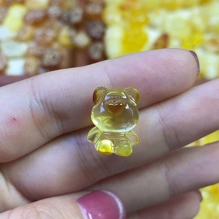 橄榄核吊坠小熊熊
