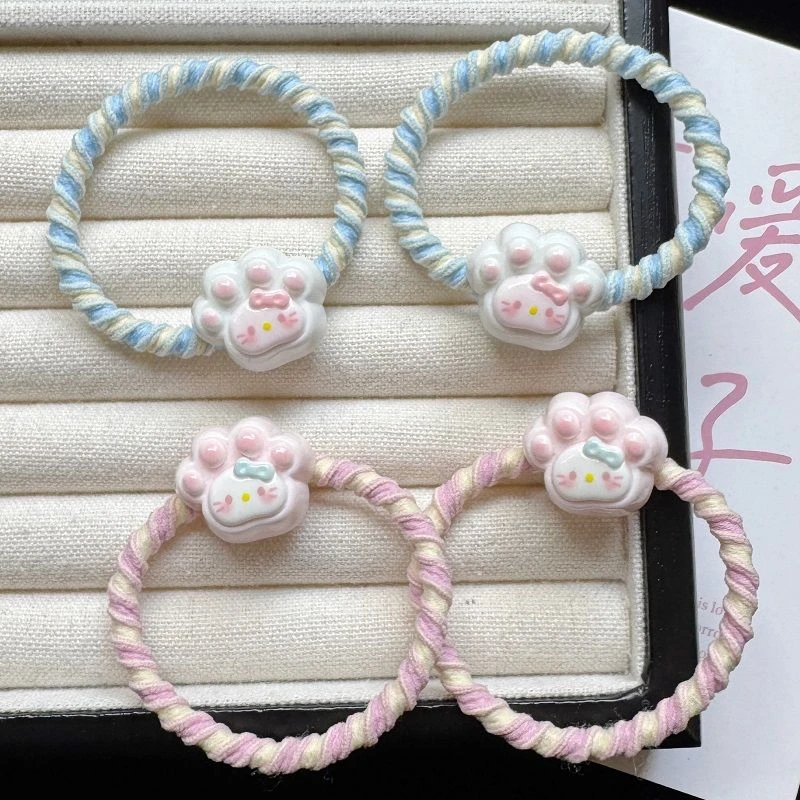 可爱甜美软萌KT猫爪发圈ins少女学生情侣发绳闺蜜发饰头绳小皮筋