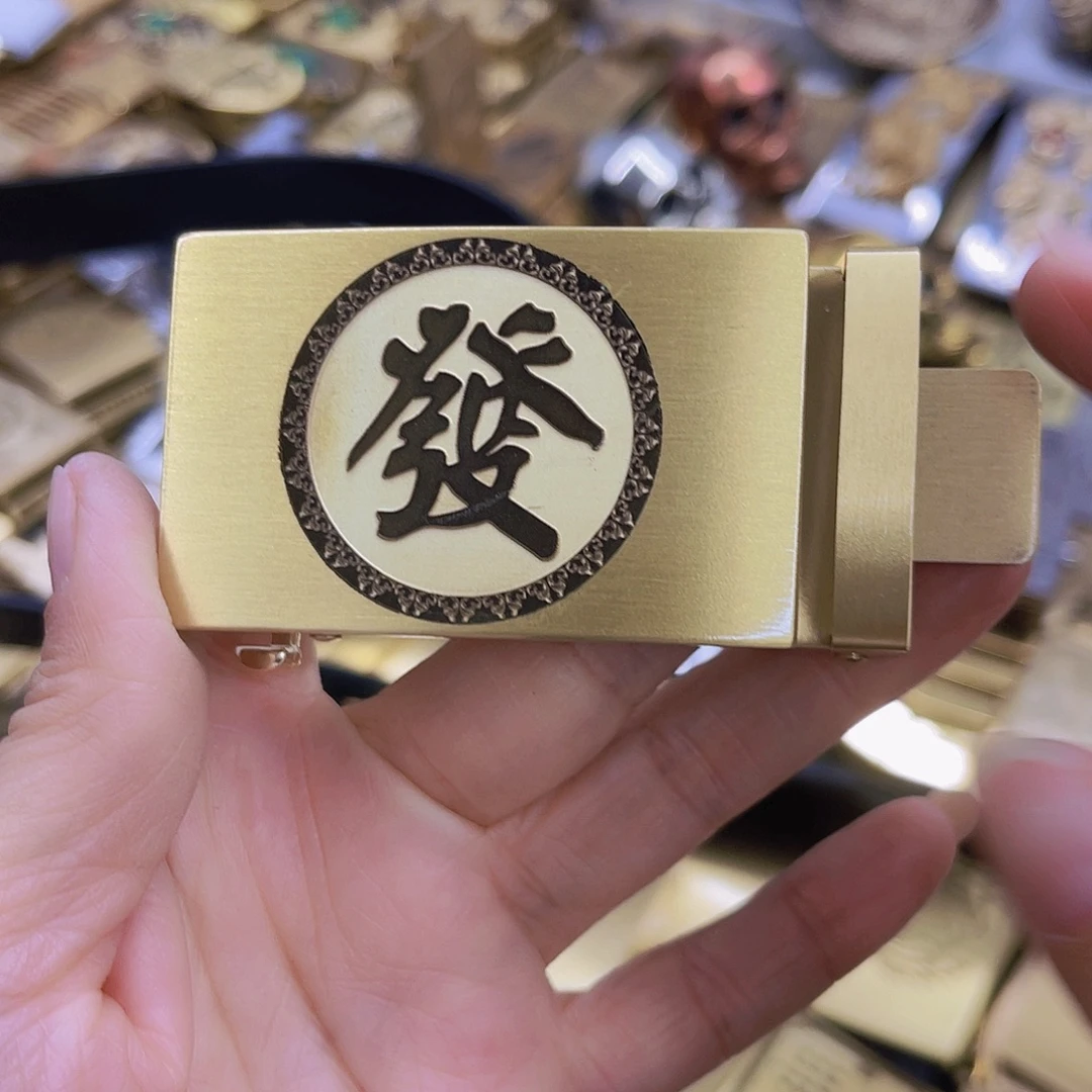 实心黄铜3.5自动扣