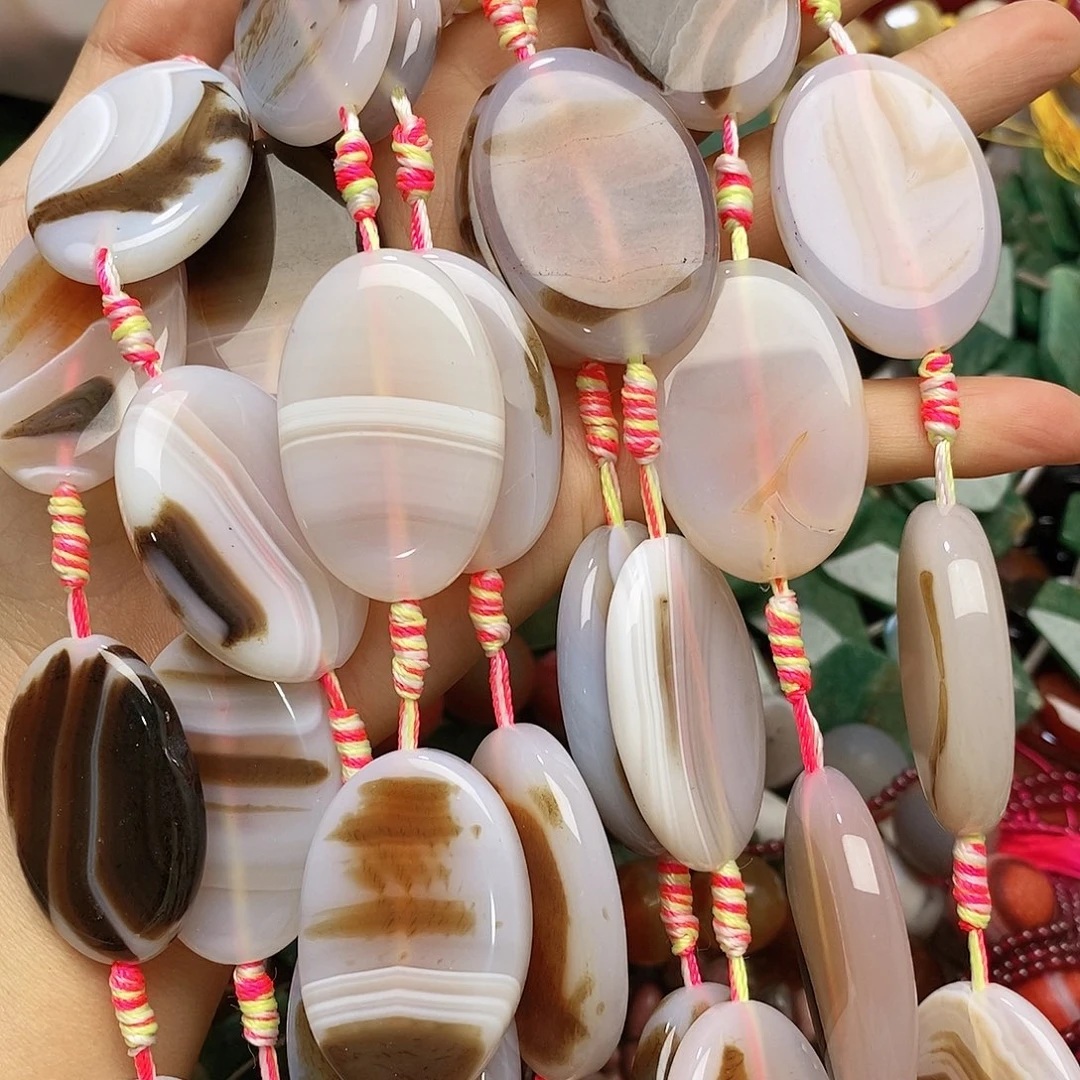 玛瑙/玉髓未镶嵌珠宝半成品玛瑙片片一条