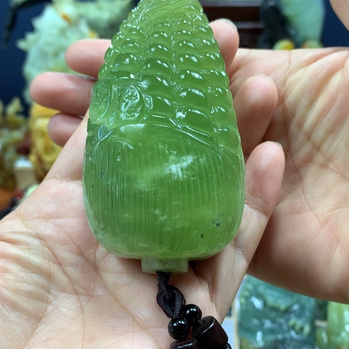 *****未镶嵌蛇纹石玉珠宝奇石