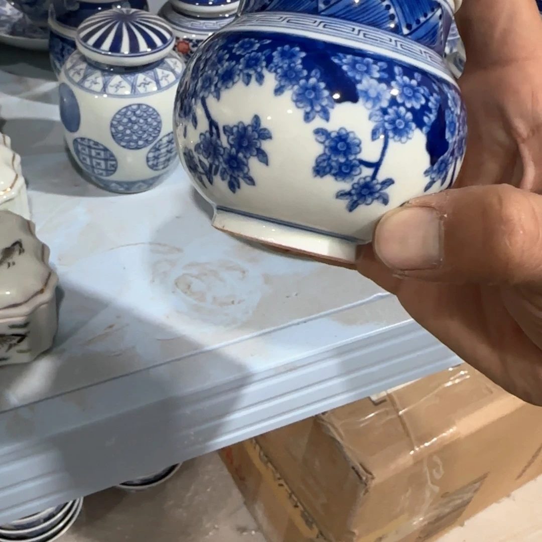 瓷片摆件手绘瓷器全部处理