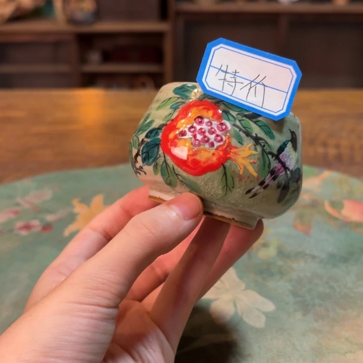 柴烧纯手工手绘陶瓷